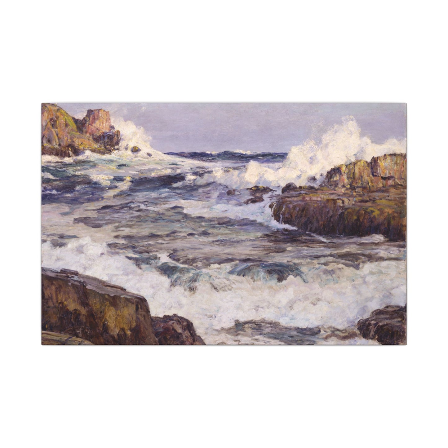 Clearing after September Gale-Maine Coast by Howard Russell Butler (1924) - Vintage Seascape Painting on Matte Stretched Canvas