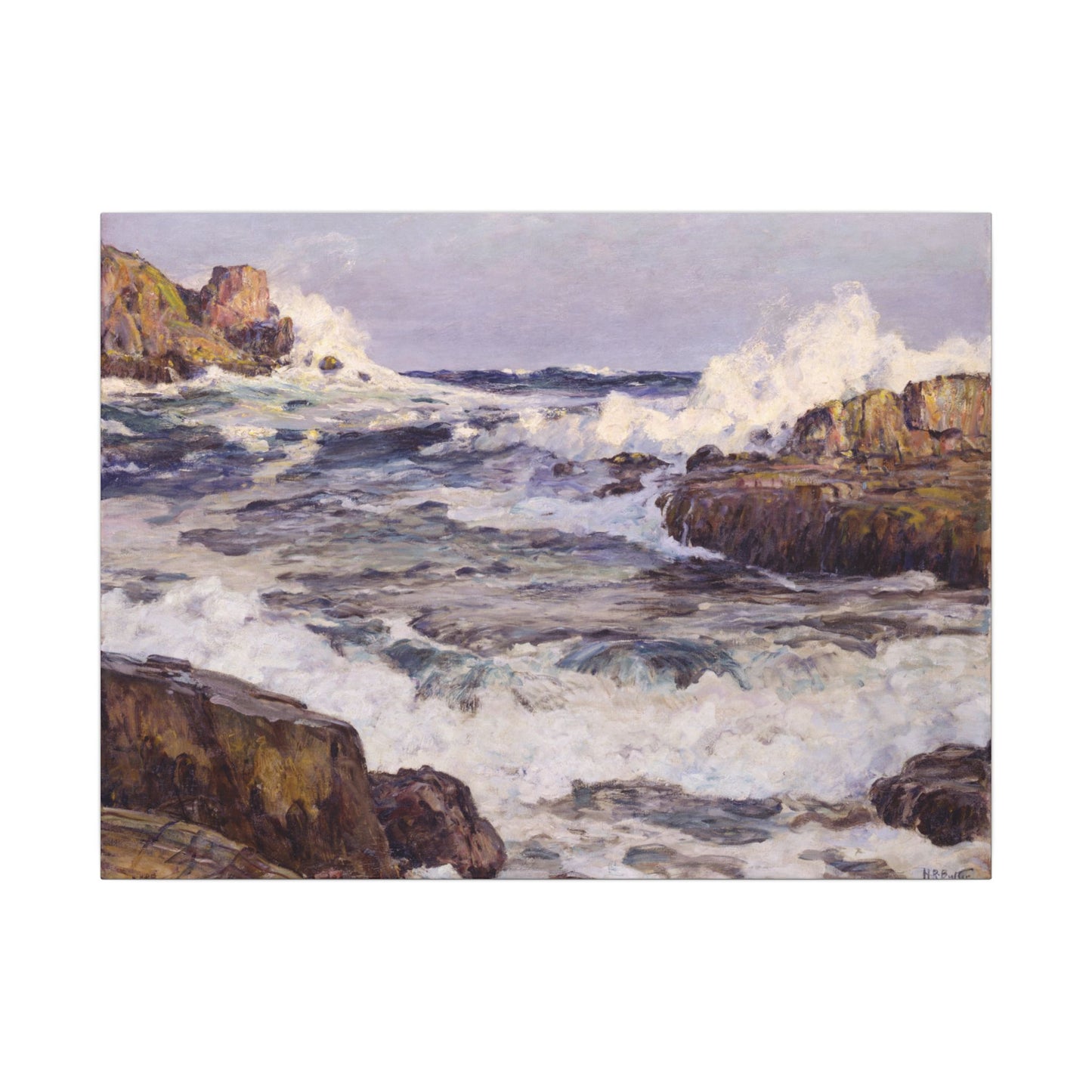 Clearing after September Gale-Maine Coast by Howard Russell Butler (1924) - Vintage Seascape Painting on Matte Stretched Canvas