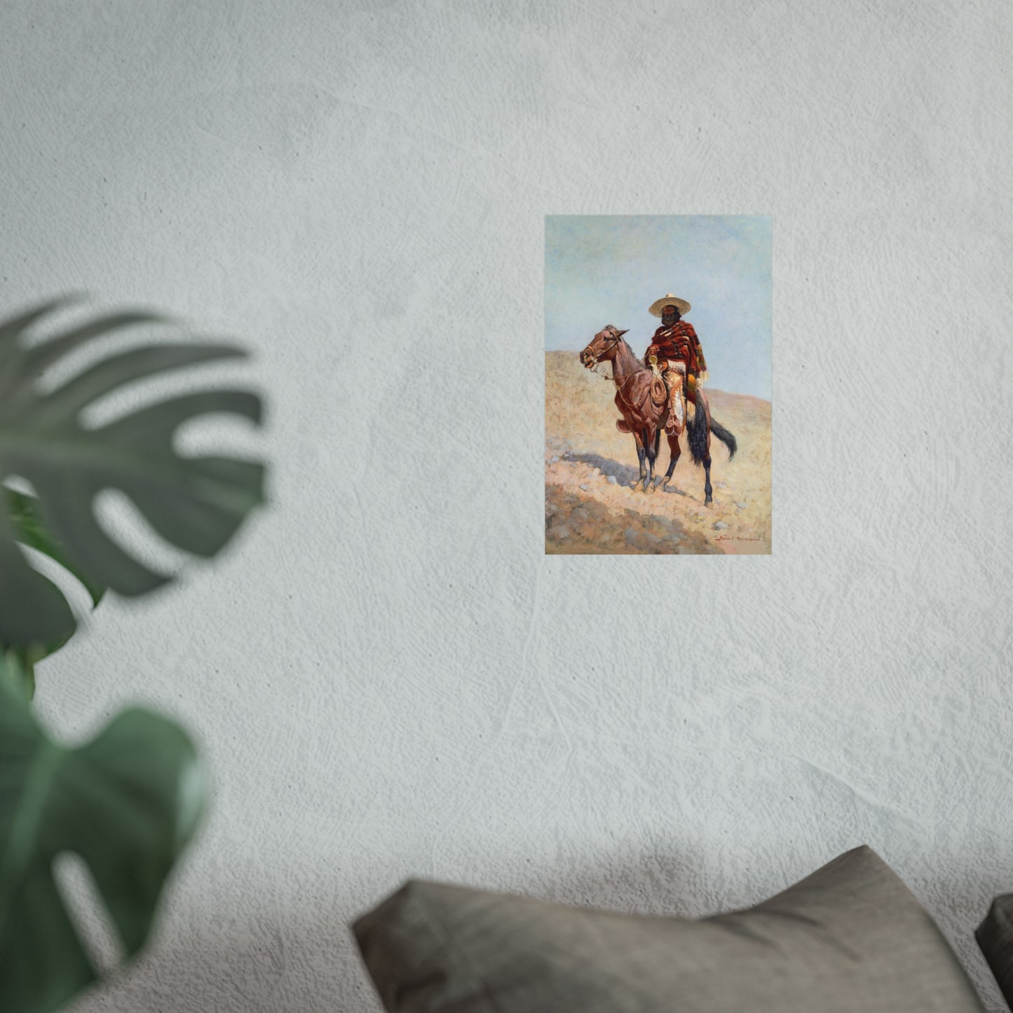 A Mexican Vaquero by Frederic Remington (1890) Giclée Fine Art Poster - Vintage Western Cowboy Print