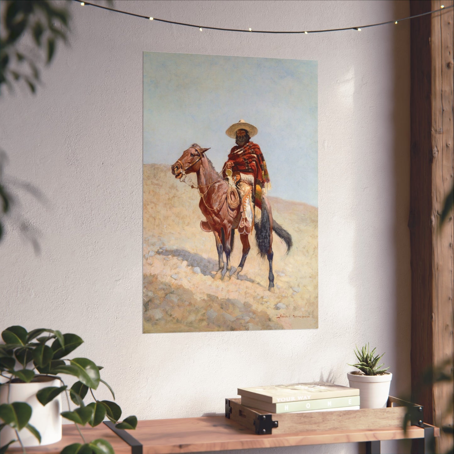 A Mexican Vaquero by Frederic Remington (1890) Giclée Fine Art Poster - Vintage Western Cowboy Print